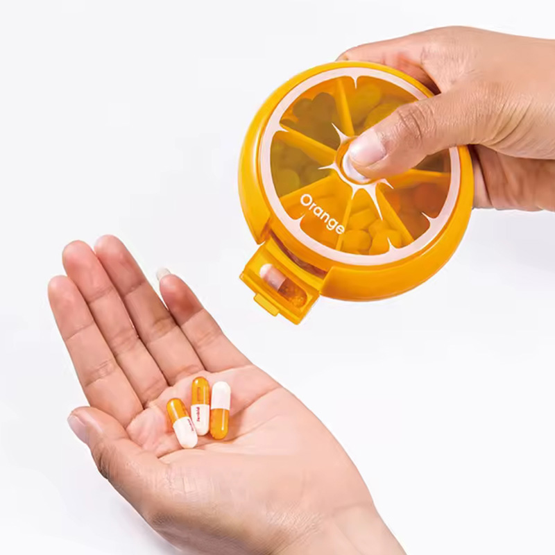 جا قرصی مسافرتی 7 خانه طرح میوه